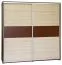 Schiebetürenschrank / Kleiderschrank Cikupa 52, Farbe: Nuss / Ulme - Abmessungen: 210 x 180 x 60 cm (H x B x T)