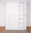 Drehtürenschrank / Kleiderschrank Muros 04, Farbe: Weiß - 222 x 150 x 52 cm (H x B x T)