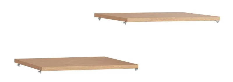 Fachboden für eintürigen Kleiderschrank | 2er Set | Farbe: Beige | Maße: 42 x 45 cm