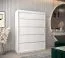 Schiebetürenschrank / Kleiderschrank Jan 03A, Farbe: Weiß matt - Abmessungen: 200 x 150 x 62 cm ( H x B x T)