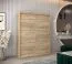 Schiebetürenschrank / Kleiderschrank Jan 03A, Farbe: Eiche Sonoma - Abmessungen: 200 x 150 x 62 cm ( H x B x T)