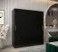 Schiebetürenschrank / Kleiderschrank Bisaurin 4A, Farbe: Schwarz - Abmessungen: 200 x 180 x 62 cm ( H x B x T)