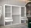 Schiebetürenschrank / Kleiderschrank Aizkorri 06B mit Spiegel, Farbe: Weiß matt - Abmessungen: 200 x 250 x 62 cm (H x B x T)