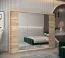 Schiebetürenschrank / Kleiderschrank Jan 06D mit Spiegel, Farbe: Eiche Sonoma - Abmessungen: 200 x 250 x 62 cm (H x B x T)