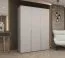 Drehtürenschrank mit Soft-Close-Funktion Eiger 21, Farbe: Kaschmir, 1,5 Meter breit, zwei Kleiderstangen, Kleiderschrank, Griffe: Kaschmir, zwei Fächer