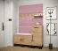 Elegantes Wandpaneel Farbe: Rosa - Abmessungen: 42 x 42 x 4 cm (H x B x T)