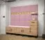 Elegantes Wandpaneel Farbe: Rosa - Abmessungen: 42 x 42 x 4 cm (H x B x T)