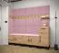 Elegantes Wandpaneel Farbe: Rosa - Abmessungen: 42 x 42 x 4 cm (H x B x T)