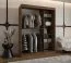Kleiderschrank / Schiebetürenschrank | Farbe: Walnuss Warmia | 2 Kleiderstangen | 5 Fächer | hochwertig Verarbeitet | 150 x 62 x 200 cm | für Schlafzimmer