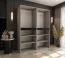 Drehtürenschrank | Kaschmir | 8 Drehtüren | 6 Fächer | 2 Kleiderstangen | Kleiderschrank | 180 x 52 x 203 cm | hochwertig Verarbeitet | Soft-Close Funktion