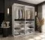 Kleiderschrank | Weiß | 8 Drehtüren | 6 Fächer | Soft-Close Funktion | 2 Kleiderstangen | 160 x 52 x 203 cm | hochwertig Verarbeitet | für Schlafzimmer