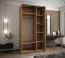 Kleiderschrank / Schiebetürenschrank | 2 Schiebetüren |2 Kleiderstangen | 6 Fächer | ABS-kanten schütz | 245,5 x 140 x 64 cm | Farbe: Kaschmir | Soft-Close