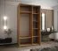 Kleiderschrank / Schiebetürenschrank | ABS-Kantenschutz | 6 Fächer | | 2 Kleiderstangen | Schiebetüren | 245,5 x 140 x 64 cm | Farbe: Kaschmir | Soft-Close
