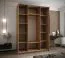 Kleiderschrank / Schiebetürenschrank | 245,5 x 190 x 64 cm | 2 Kleiderstangen | 2 Schiebetüren | Farbe: Kaschmir | 10 Einlegeböden | 11 Fächer |Soft-Close