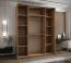 Kleiderschrank / Schiebetürenschrank | 245,5 x 190 x 64 cm | 2 Kleiderstangen | 2 Schiebetüren | Farbe: Kaschmir | 10 Einlegeböden | 11 Fächer |Soft-Close