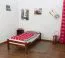 Kinderbett / Jugendbett "Easy Premium Line" K1/1n, Buche Vollholz massiv Kirschfarben - Maße: 90 x 200 cm