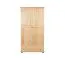 Kleiderschrank Kiefer Vollholz massiv natur Junco 08B - Abmessung 195 x 102 x 59 cm (H x B x T)