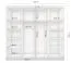 Schiebetürenschrank / Kleiderschrank mit Spiegel | 218 x 233 x 61 cm | Eiche / Artisan | Gorski 74 | 3 Türen | 12 Fächer | viel Platz | eckig