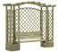 Pergola Amaryllis mit Sitzbank - Abmessung: 330 x 80 x 260 cm (B x T x H)