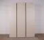 Moderner Kleiderschrank Fricourt 01, Beige / Eiche hell, 195 x 145 x 50 cm, mit 9 Fächern und 2 Kleiderstangen, ABS-Kanten, robust und langlebig