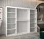 250 cm breiter Kleiderschrank mit 10 Fächern und 3 Türen | Farbe: Sonoma Eiche / Weiß Abbildung