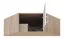 Schrankaufsatz Hannut 29, Farbe: Eiche Artisan - Abmessungen: 40 x 95 x 95 cm (H x B x T)