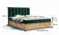 Elegantes Boxspringbett mit Stauraum Pilio 04, Farbe: Grau / Eiche Golden Craft - Liegefläche: 140 x 200 cm (B x L)