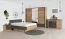 Schiebetürenschrank / Kleiderschrank Cerdanyola 07, Farbe: Eiche / Grau - Abmessungen: 222 x 269 x 64 cm (H x B x T)