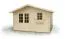 Gartenhaus PO10 - 34 mm Blockbohlenhaus, Grundfläche: 11,90 m², Satteldach