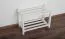 Schuhregal Buche Vollholz massiv weiß lackiert Junco 225 - 40 x 58 x 26 cm (H x B x T)