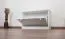 Schuhschrank Kiefer Vollholz massiv weiß lackiert Junco 216 - 44 x 72 x 30 cm (H x B x T)