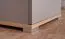 Schlichter Schrank, 195 x 45 x 40 cm, Eiche / Grau, mit 1 Drehtür, 2 Schubladen und 5 Fächern, Jugendzimmerschrank, ABS-Kanten