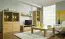 Wohnzimmer Komplett - Set L Jussara, 5 - teilig, teilmassiv, Farbe: Natur