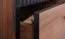 Schrank Mairenke 01, Farbe: Walnuss / Schwarz matt - Abmessungen: 191 x 88 x 55 cm (H x B x T)