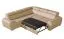 Wohnlandschaft Sladenia 06 in Sand mit Bettfunktion und Schublade - 255 x 235 cm (B x T) - Ottomane: Links