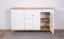 Kommode Bambey 08, Farbe: Eiche / Weiß - 90 x 144 x 44 cm (H x B x T)