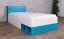Kinderbett / Jugendbett "Geel" 18, Weiß / Türkis - Liegefläche: 90 x 200 (B x L)