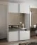 Kleiderschrank / Schiebetürenschrank | 2 Kleiderstangen | 245,5 x 160 x 64 cm | Soft-Close-Funktion | 2 Schiebetüren | Spiegel | 11 Fächer | Farbe: Weiß