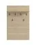 Garderobe | 6 Haken | Farbe: Eiche light Port | ABS-Kanten | 1 Ablagefläche | Maße: 77 x 19,5 x 115 cm | Haken: Schwarz | für den Eingangsbereich