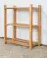 Schuhregal Buche Vollholz massiv Erlefarben Junco 224 - 70 x 58 x 26 cm (H x B x T)