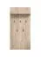 Garderobe mit fünf Haken Vracar 08, Farbe: Eiche Grau, eine Ablagefläche, ABS-Kanten, Maße: 137 x 67 x 19,5 cm, für Vorraum