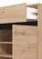 Schuhschrank | 1 Schublade | Farbe: Eiche Artisan | 2 Drehtüren | ABS-Kanten | 4 Fächer | Maße: 80 x 40 x 109,5 cm | für den Eingangsbereich