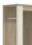 Garderobe mit drei Haken Zemun 11, Spiegel, sechs Fächer, Farbe: Eiche Grau / Eiche Weiß, ABS-Kantenschutz, Maße: 195 x 114 x 36,5 cm, für Vorraum