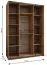 Kleiderschrank / Schiebetürenschrank |245,5 x 170 x 64 cm | 2 Kleiderstangen | 2 Schiebetüren | 11 Fächer | 10 Einlegeböden | Farbe: Eiche Artisan