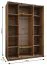 Kleiderschrank / Schiebetürenschrank |245,5 x 170 x 64 cm | 2 Kleiderstangen | 2 Schiebetüren | 11 Fächer | 10 Einlegeböden | Farbe: Eiche Artisan