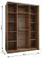 Schiebetürenschrank / Kleiderschrank | 2 Schiebetüren | 2 Kleiderstangen | 11 Fächer | 245,5 x 180 x 64 cm | 10 Einlegeböden | Farbe: Weiß | Soft-Close