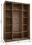 Kleiderschrank / Schiebetürenschrank | Farbe: Eiche Artisan |245,5 x 160 x 64 cm | 11 Fächer | 2 Kleiderstangen | 2 Schiebetüren | Soft-Close | ABS-Kanten