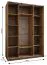 Kleiderschrank / Schiebetürenschrank | 2 Schiebetüren | 11 Fächer | 245,5 x 170 x 64 cm | Spiegel | Soft-Close | 2 Kleiderstangen | Farbe: Kaschmir