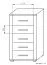 Kommode Aitape 39, Farbe: Sonoma Eiche dunkel / Sonoma Eiche hell - Abmessungen: 105 x 60 x 40 cm (H x B x T)