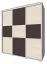 Schiebetürenschrank / Kleiderschrank Rabaul 38, Farbe: Sonoma Eiche hell / Sonoma Eiche dunkel - Abmessungen: 210 x 150 x 60 cm (H x B x T)